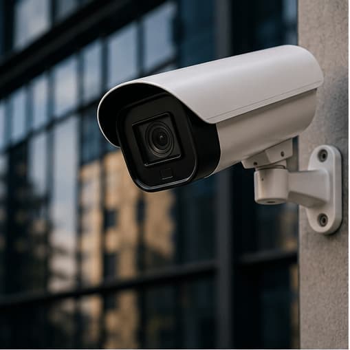 Cámara de seguridad exterior para vigilancia empresarial