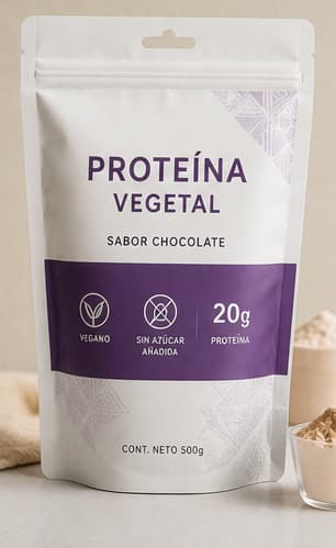 Empaque para proteína vegetal en bolsa tipo pouch