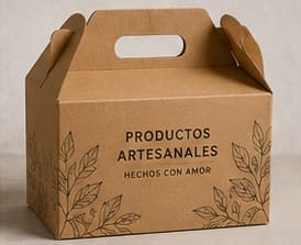 Caja kraft personalizada para empaques y presentación comercial