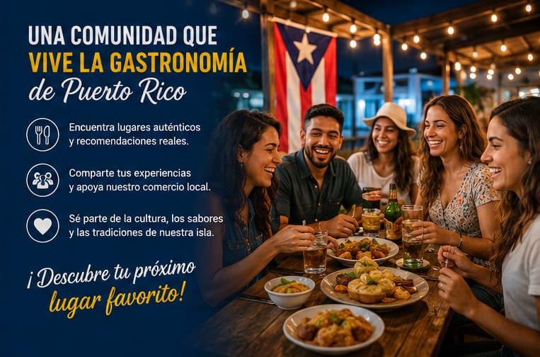 Comunidad gastronómica de Puerto Rico y experiencias locales